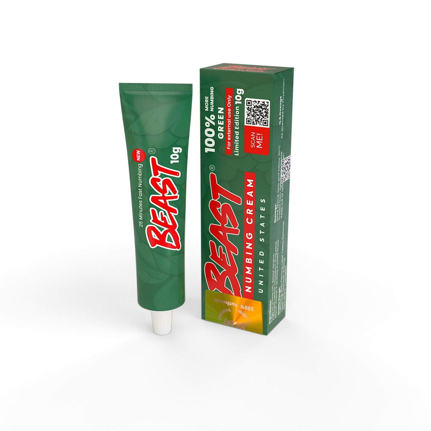 BEAST Numbing Cream Green 100% More Numbing